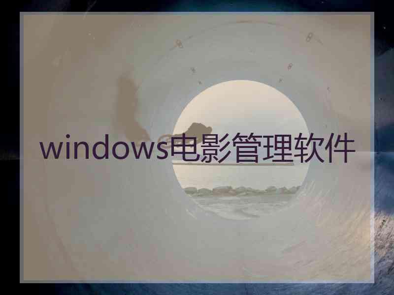 windows电影管理软件