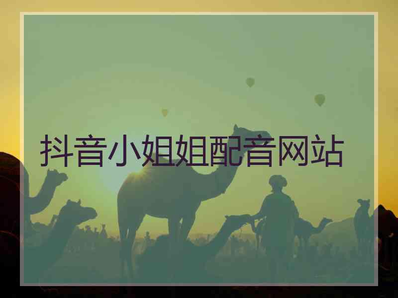 抖音小姐姐配音网站
